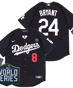 Los Angeles Dodgers Kobe Bryant #24 2020 Mlb Black Jersey