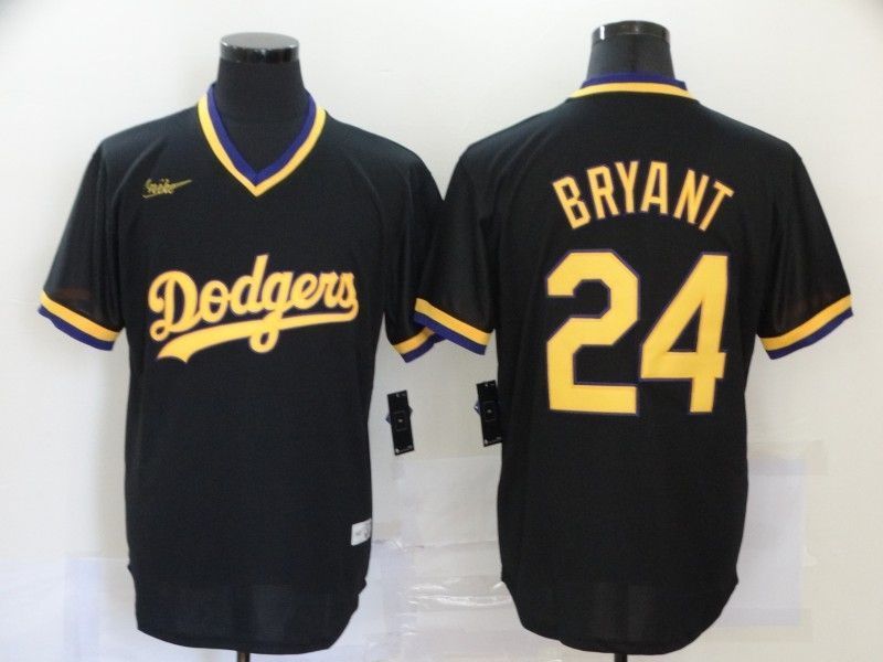 Los Angeles Dodgers Kobe Bryant #24 2020 Mlb Black Jersey A1
