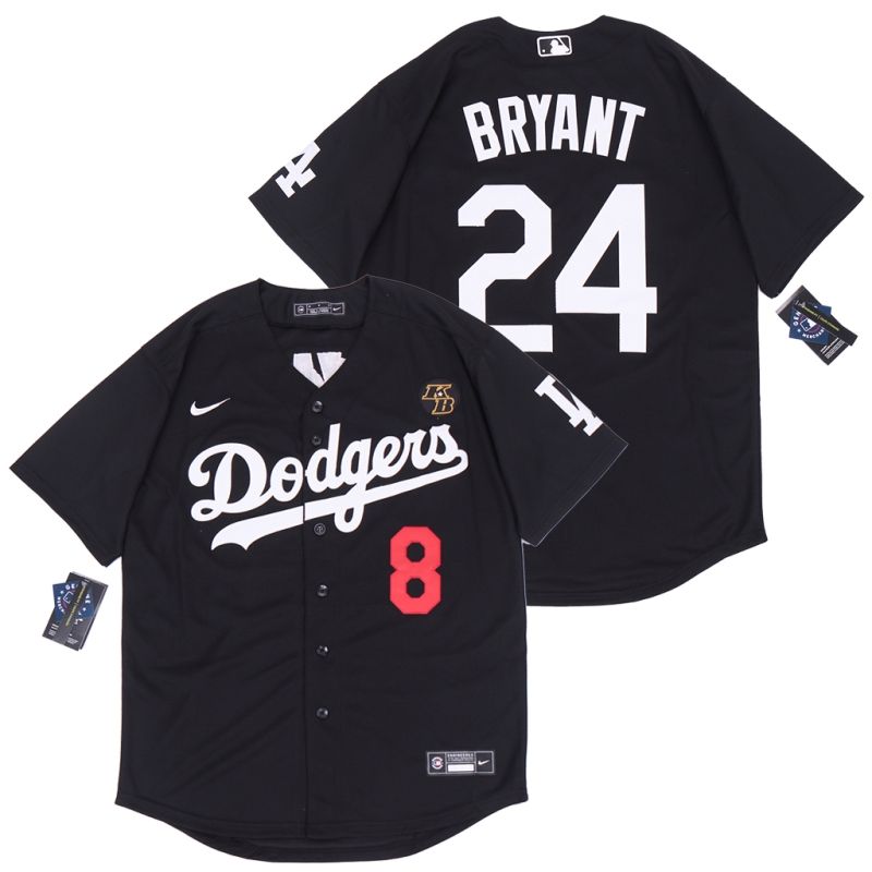 Los Angeles Dodgers Kobe Bryant #24 2020 Mlb Black Jersey A4