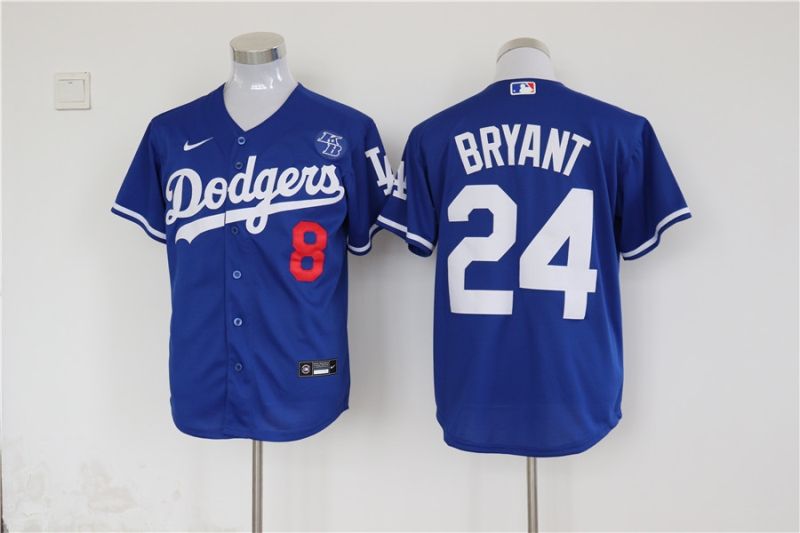 Los Angeles Dodgers Kobe Bryant #24 2020 Mlb Blue Jersey