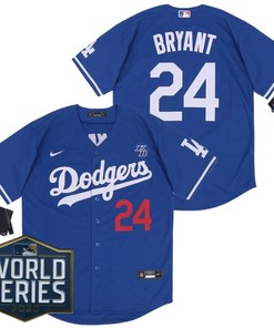 Los Angeles Dodgers Kobe Bryant #24 2020 Mlb Blue Jersey