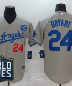 Los Angeles Dodgers Kobe Bryant #24 2020 Mlb Grey Jersey