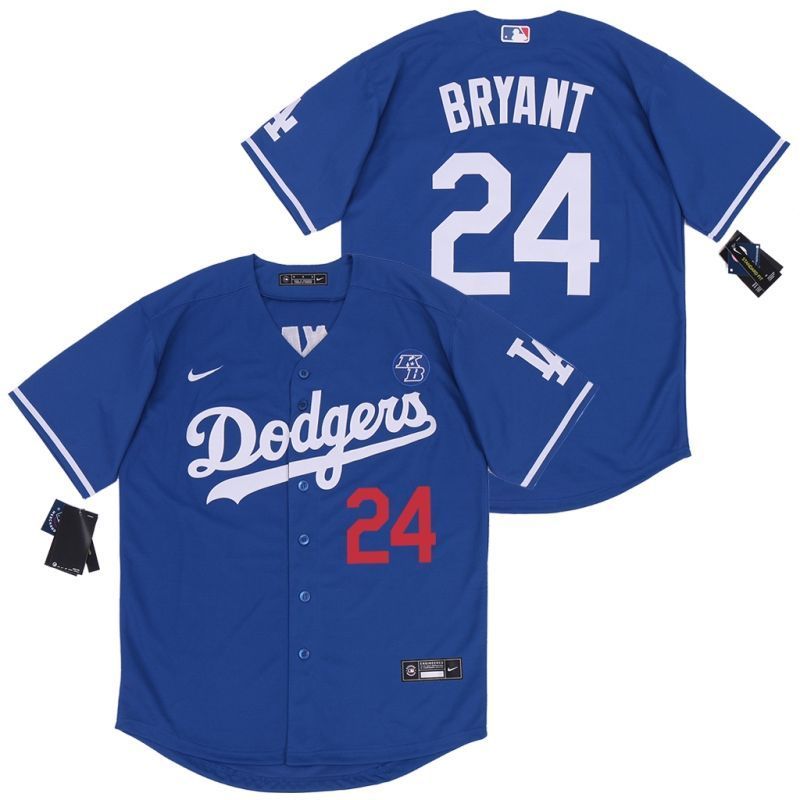 Los Angeles Dodgers Kobe Bryant #24 2020 Mlb Navy Blue Jersey