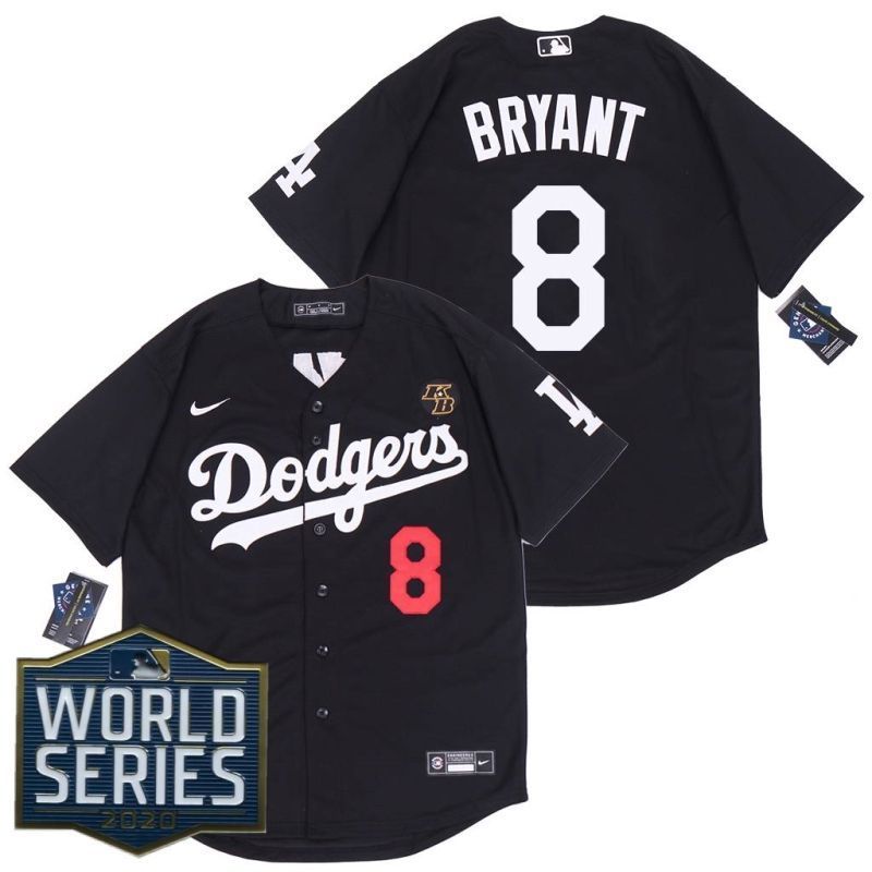 Los Angeles Dodgers Kobe Bryant #8 2020 Mlb Black Jersey