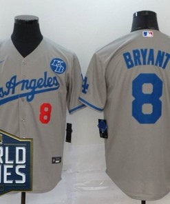 Los Angeles Dodgers Kobe Bryant #8 2020 Mlb Grey Jersey