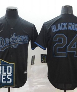 Los Angeles Dodgers Kobe Bryant Black Mamba #24 2020 Mlb Black Jersey