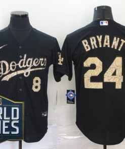 Los Angeles Dodgers Kris Bryant #24 2020 Mlb Black Jersey