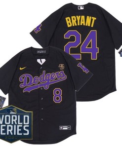 Los Angeles Dodgers Kris Bryant #24 2020 Mlb Black Jersey