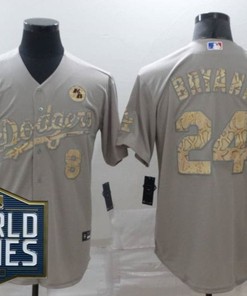 Los Angeles Dodgers Kris Bryant #24 2020 Mlb Grey Jersey