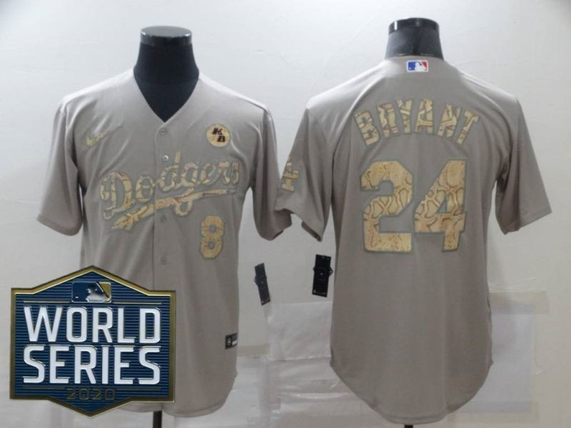Los Angeles Dodgers Kris Bryant #24 2020 Mlb Grey Jersey