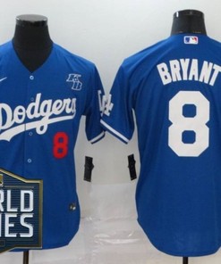 Los Angeles Dodgers Kris Bryant #8 2020 Mlb Blue Jersey