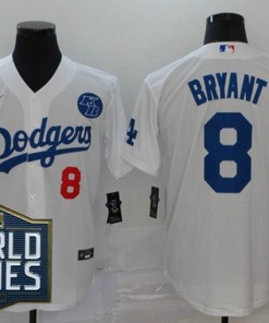Los Angeles Dodgers Kris Bryant #8 2020 Mlb White Jersey
