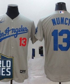 Los Angeles Dodgers Max Muncy #13 2020 Mlb Grey Jersey