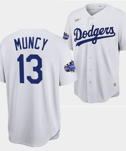 Los Angeles Dodgers Max Muncy White Jersey 13 2022-23 All-Star Uniform