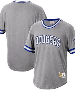Los Angeles Dodgers Mitchell & Ness Cooperstown Collection Wild Pitch Jersey T-shirt - Gray Mlb