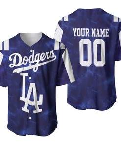 Los Angeles Dodgers Mlb Fan 3d Personalized Baseball Jersey