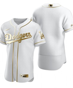 Los Angeles Dodgers Mlb Golden Brandedition White Jersey Gift For Dodgers Fans