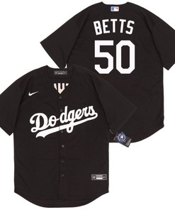 Los Angeles Dodgers Mookie Betts #50 2020 Mlb Black Jersey
