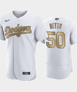 Los Angeles Dodgers Mookie Betts 50 2022-23 All-Star Game White Jersey