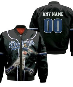 Los Angeles Dodgers Mookie Betts 50 Black jersey Style Gift With Custom Number Name For Dodgers Fans Bomber Jacket