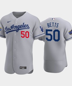 Los Angeles Dodgers Mookie Betts 50 Road Gray 2022-23 All-Star Game Jersey