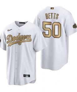 Los Angeles Dodgers Mookie Betts White 2022-23 All-Star Game Jersey