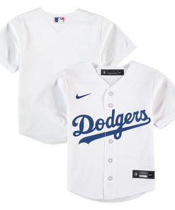 Los Angeles Dodgers Preschool Home Replica Team Jersey - White Mlb