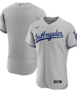Los Angeles Dodgers Road Authentic Team Jersey - Gray Mlb