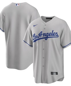 Los Angeles Dodgers Road Replica Team Jersey - Gray Mlb