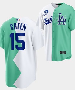 Los Angeles Dodgers Shawn Green 2022-23 All-Star Celebrity Softball Game 15 White Green Jersey