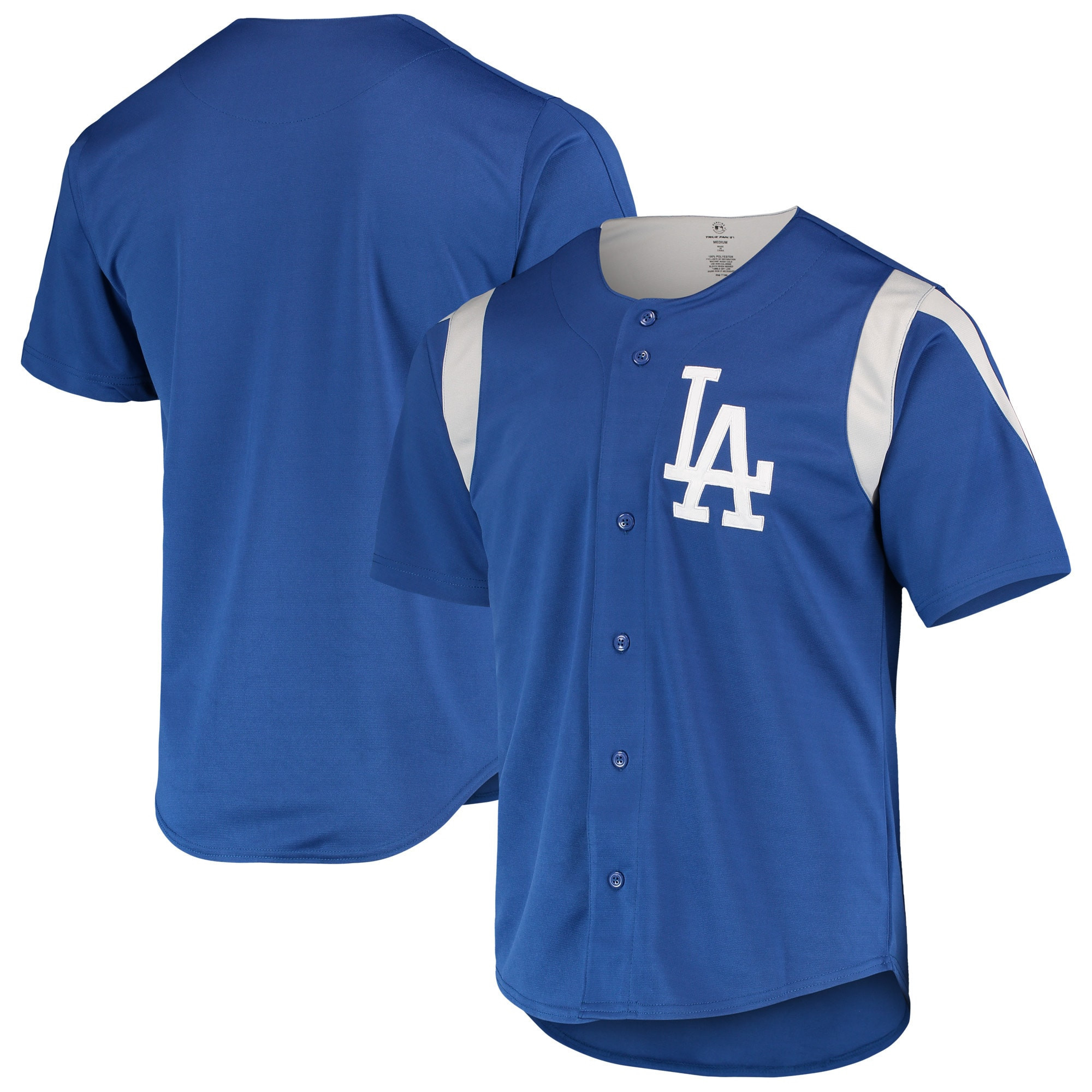 Los Angeles Dodgers Stitches Team Color Full-button Jersey - Royal Mlb
