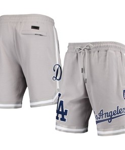 Los Angeles Dodgers Team Logo Shorts - Gray, Men