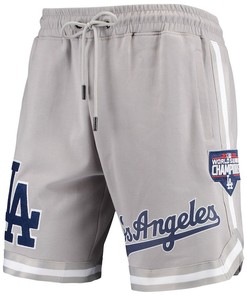 Los Angeles Dodgers Team Logo Shorts - Gray, Men