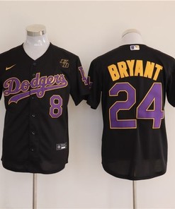 Los Angeles Dodgers Tribute Kobe Bryant #24 2020 Mlb Black Jersey