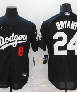 Los Angeles Dodgers Tribute Kobe Bryant #24 2020 Mlb Black Jersey