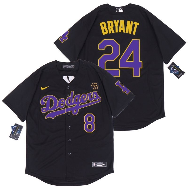 Los Angeles Dodgers Tribute Kobe Bryant #24 2020 Mlb Black Jersey