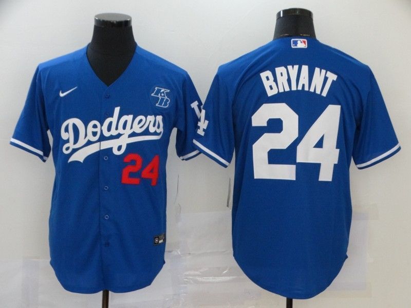 Los Angeles Dodgers Tribute Kobe Bryant #24 2020 Mlb Navy Blue Jersey