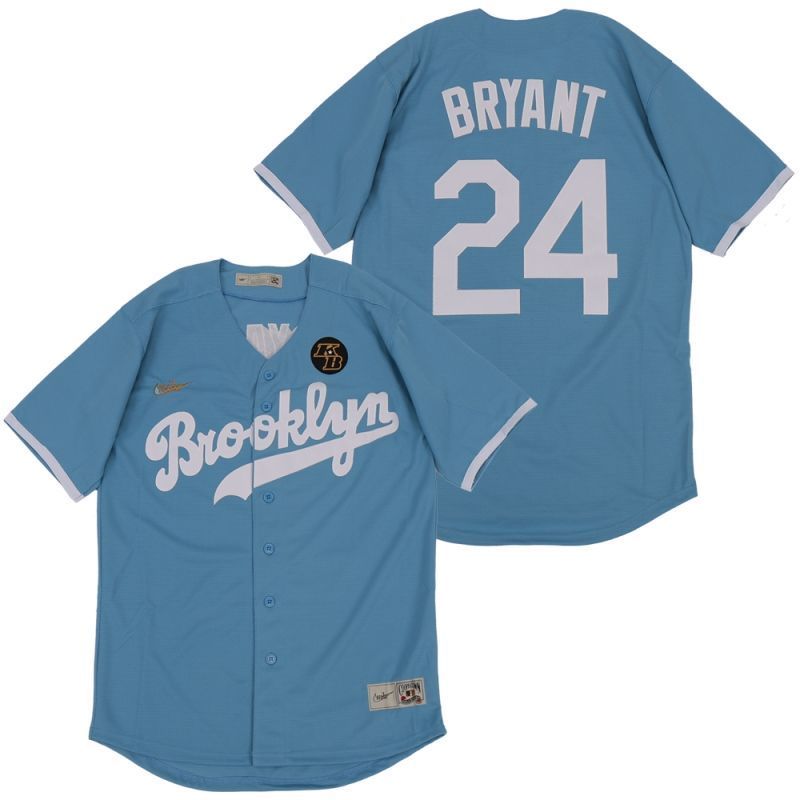 Los Angeles Dodgers Tribute Kobe Bryant #24 2020 Mlb Steel Blue Jersey