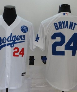 Los Angeles Dodgers Tribute Kobe Bryant #24 2020 Mlb White Jersey