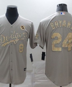 Los Angeles Dodgers Tribute Kobe Bryant #8 2020 Mlb Grey Jersey