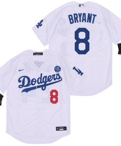 Los Angeles Dodgers Tribute Kobe Bryant #8 2020 Mlb White Jersey