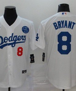 Los Angeles Dodgers Tribute Kobe Bryant #8 2020 Mlb White Jersey