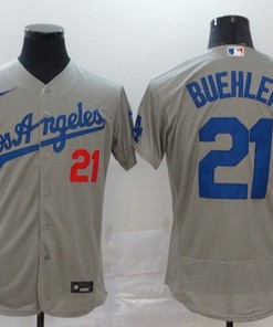 Los Angeles Dodgers Walker Buehler #21 2020 Mlb Grey Jersey