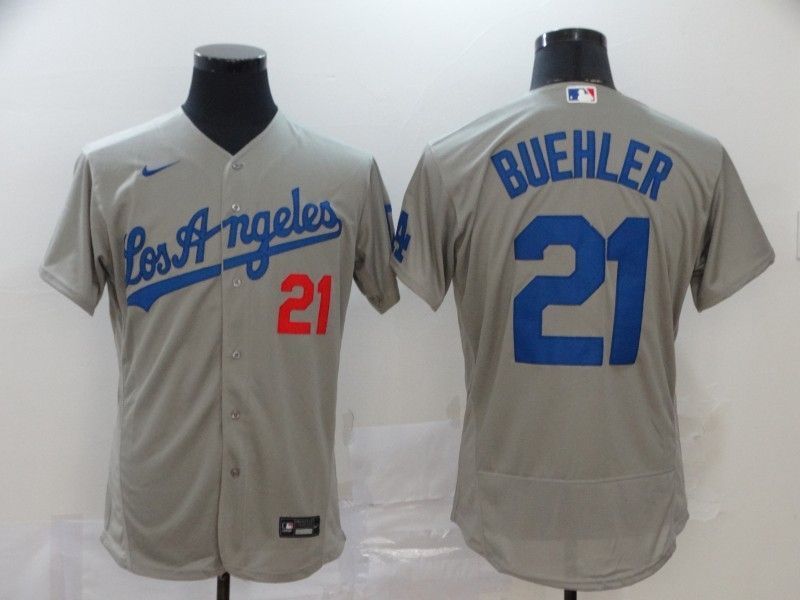 Los Angeles Dodgers Walker Buehler #21 2020 Mlb Grey Jersey