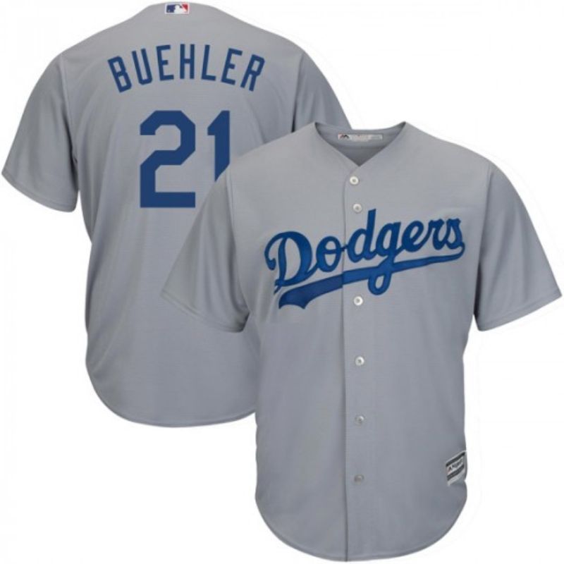 Los Angeles Dodgers Walker Buehler #21 2020 Mlb Light Grey Jersey