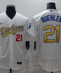 Los Angeles Dodgers Walker Buehler #21 2020 Mlb White Jersey