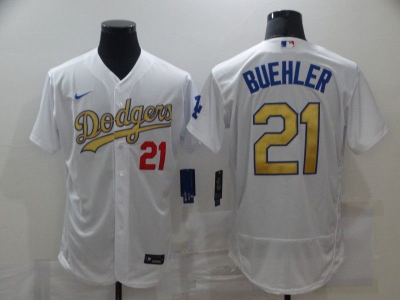 Los Angeles Dodgers Walker Buehler #21 2020 Mlb White Jersey