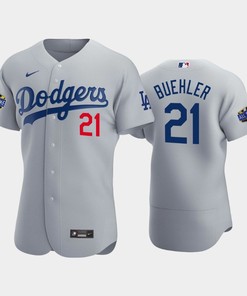 Los Angeles Dodgers Walker Buehler 21 Alternate Gray 2022-23 All-Star Game Jersey