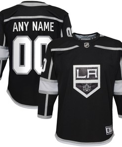 Los Angeles Kings 2020/21 Home Premier Custom Jersey - Black Custom Jerseys Nhl