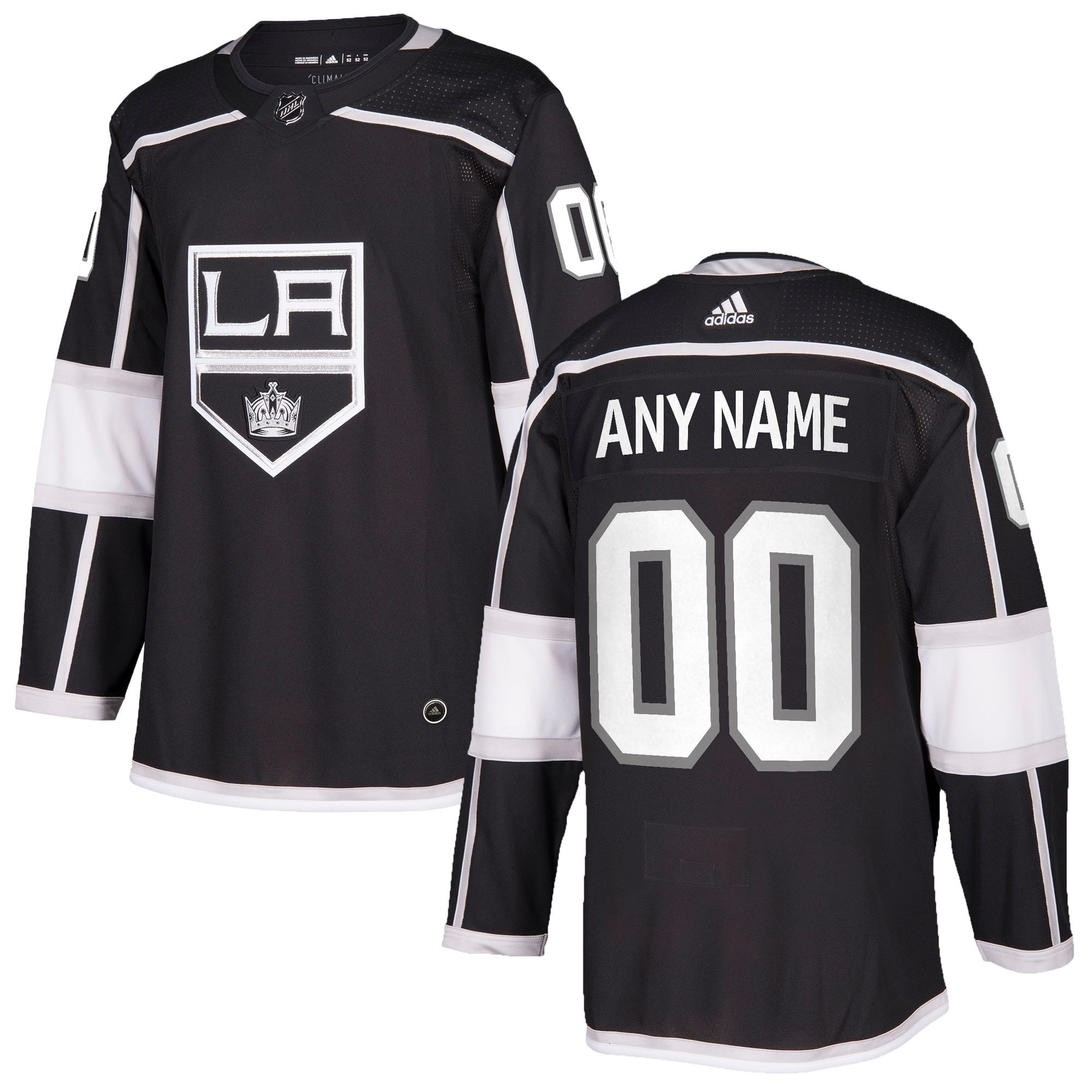 Los Angeles Kings Adidas Authentic Custom Jersey - Black Custom Jerseys Nhl